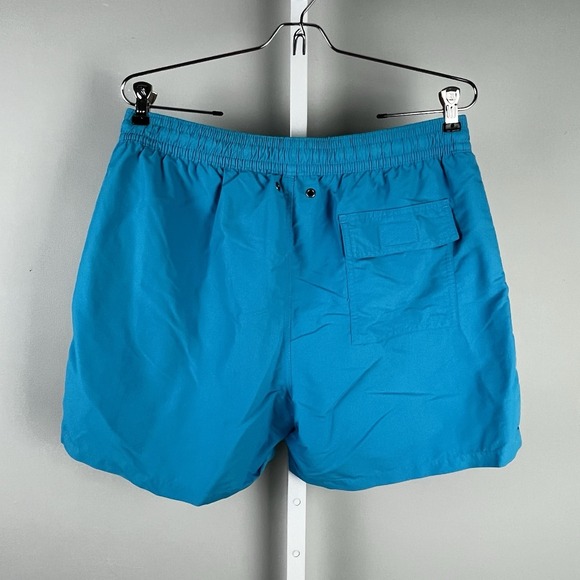 Polo‎ Ralph Lauren Swim Trunks Mens Large Teal Yellow Mesh Lining Drawstring - Picture 3 of 5